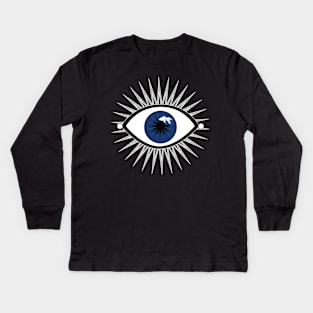 evil eye aquarium Kids Long Sleeve T-Shirt